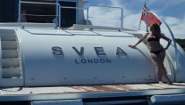 Motor yacht SVEA -  Aft View of Stern